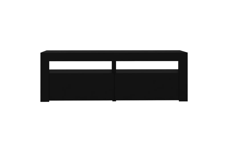 TV-benk med LED-lys svart 120x35x40 cm - Svart - Møbler - Mediamøbel & tv møbel - TV-benk & mediabenk