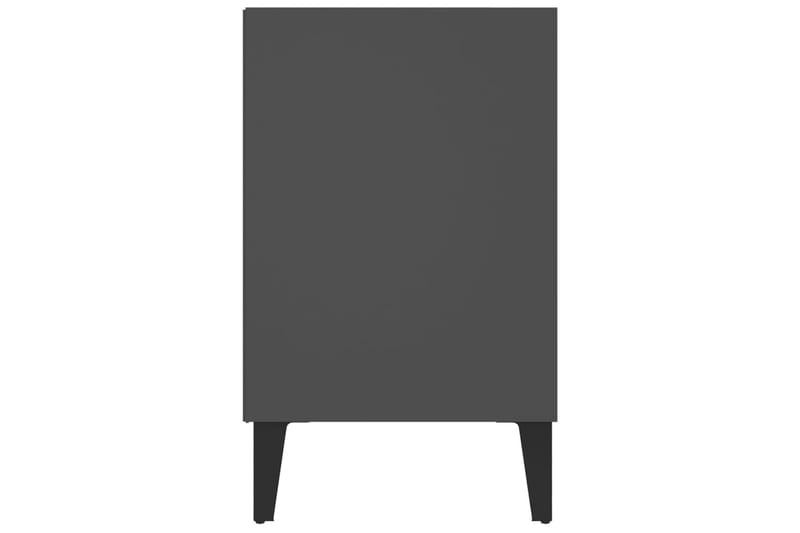 TV-benk med metallben grå 103,5x30x50 cm - Grå - Møbler - Mediamøbel & tv møbel - TV-benk & mediabenk