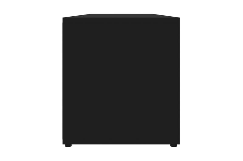 TV-benk svart 120x34x37 cm sponplate - Svart - Møbler - Medie- & TV-møbler - TV-benk & mediabenk