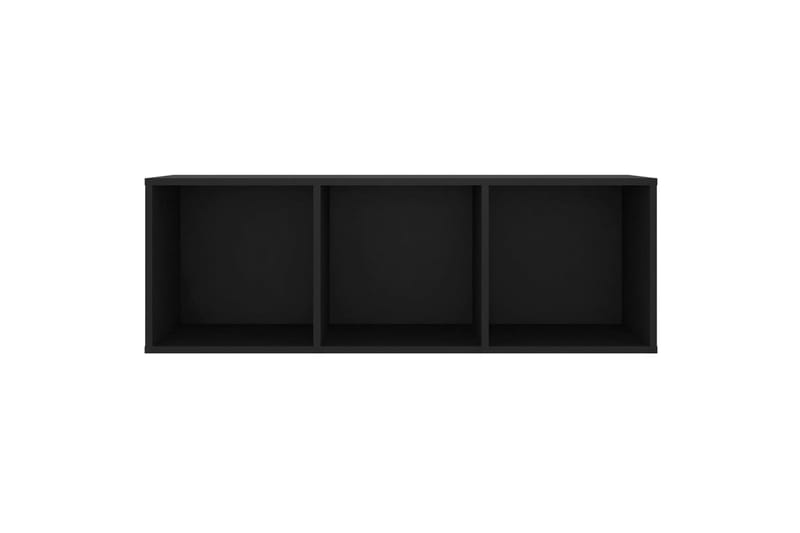 TV-benker 2 stk svart 107x35x37 cm sponplate - Svart - Møbler - Medie- & TV-møbler - TV-benk & mediabenk