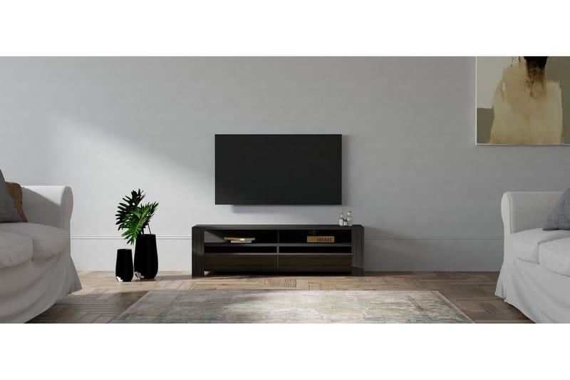 Tylar Tv-benk 140 cm - Antrasitt - Møbler - Medie- & TV-møbler - TV-benk & mediabenk