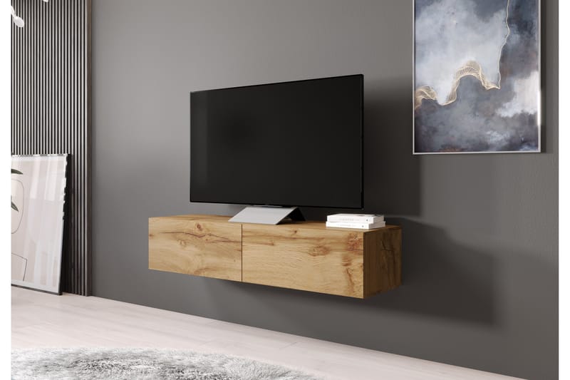 Vigia Tv-benk 140x40x30 cm - Eikefarge - Møbler - Møbelsett - Møbelsett til stue
