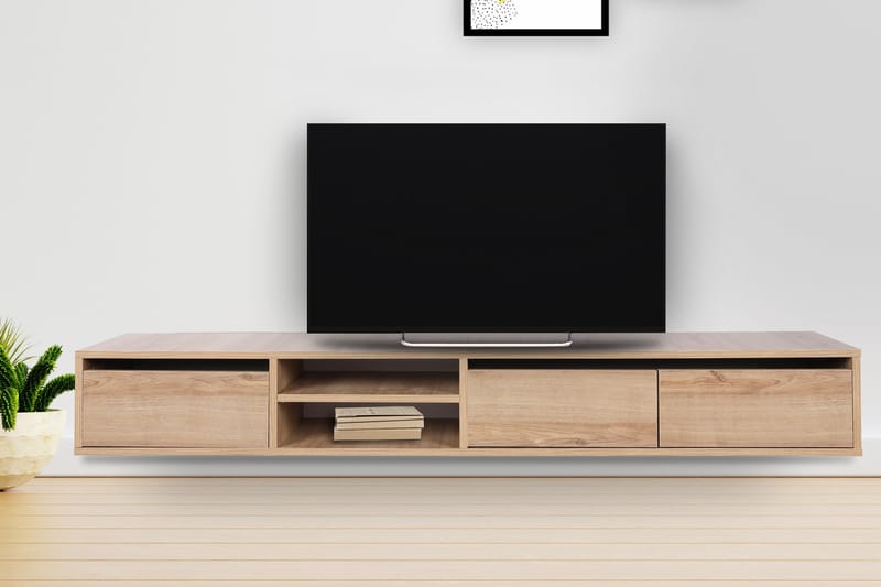 Warffum TV-benk 180 cm - Natur - Møbler - Medie- & TV-møbler - TV-benk & mediabenk