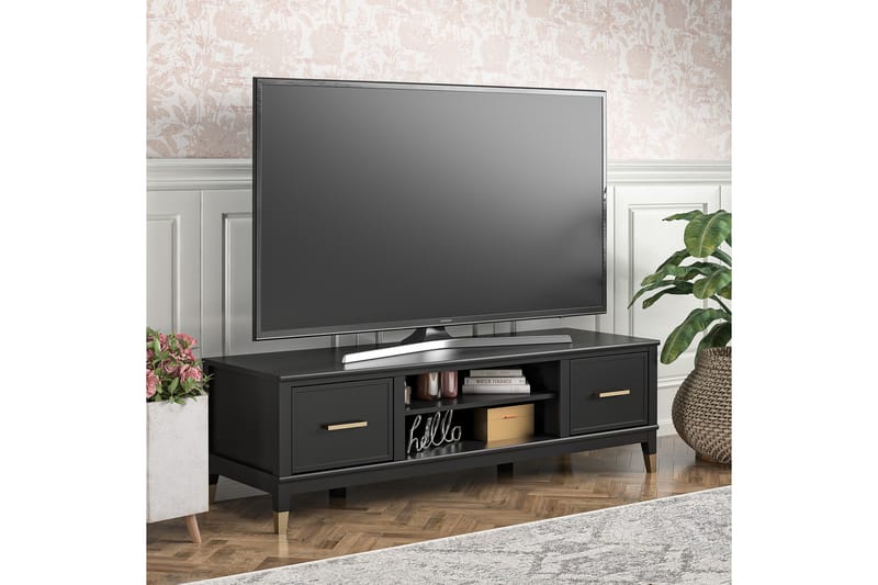 Westerleigh TV-benk 152x50 cm Svart - CosmoLiving - Møbler - Medie- & TV-møbler - TV-benk & mediabenk