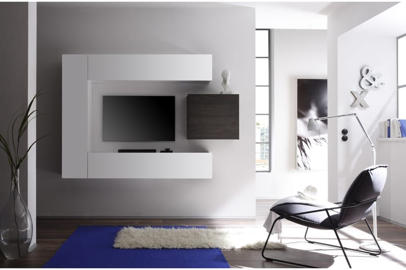Cube Veggskap 139 cm - Hvit - Møbler - Mediamøbel & tv møbel - TV-hylle