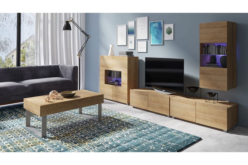 Calabrini TV-møbel - Beige - Møbler - Medie- & TV-møbler - TV-møbelsett