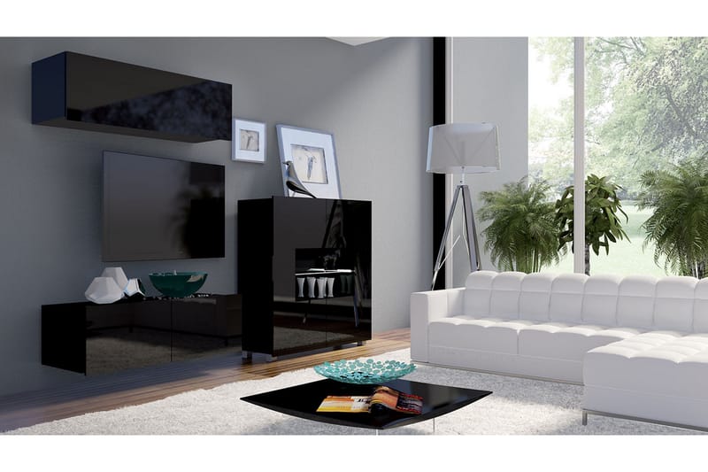 Calabrini TV-møbel - Hvit - Møbler - Medie- & TV-møbler - TV-møbelsett