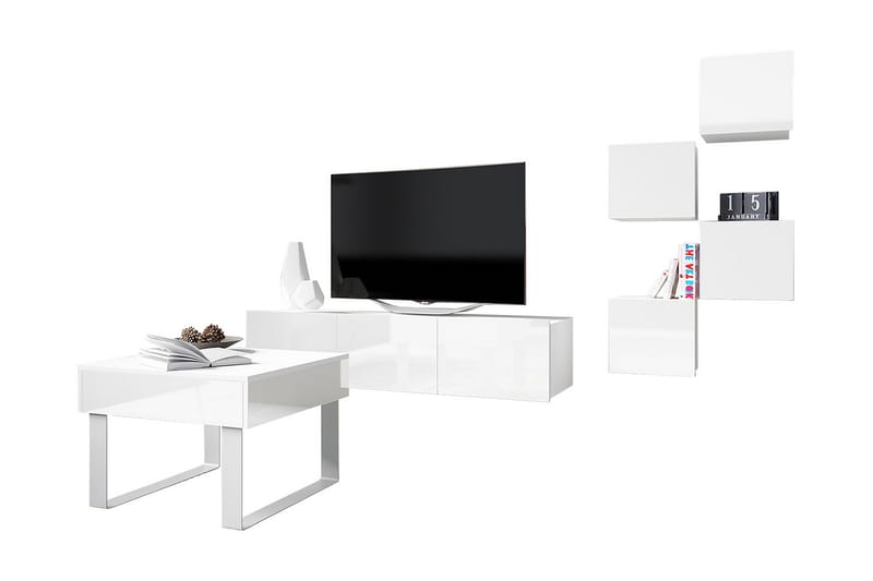 Calabrini TV-møbel - Hvit - Møbler - Medie- & TV-møbler - TV-møbelsett
