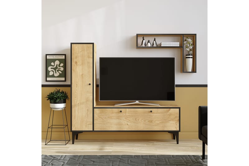 Desgrar Tv-möbelset 118x49 cm - Blå - Møbler - Mediamøbel & tv møbel - TV-møbelsett