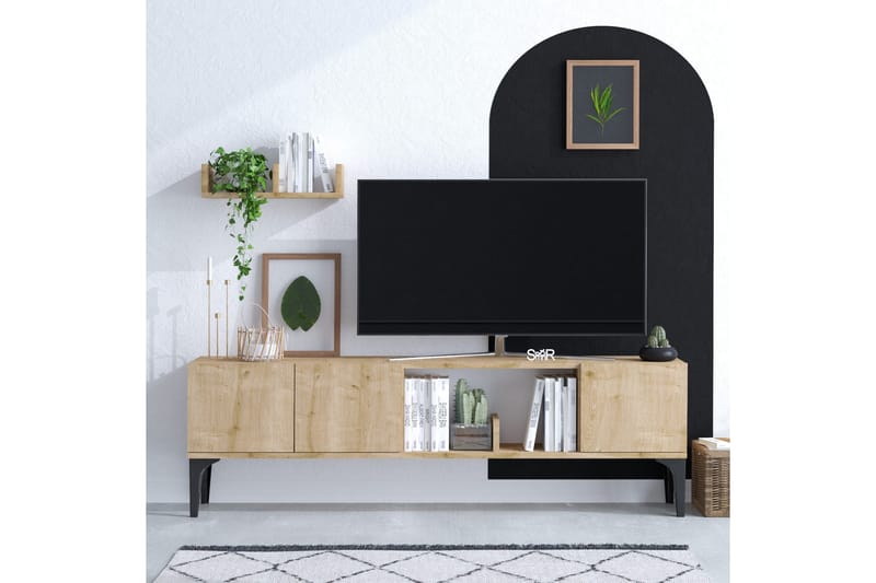 Desgrar Tv-möbelset 150x47 cm - Blå - Møbler - Mediamøbel & tv møbel - TV-møbelsett