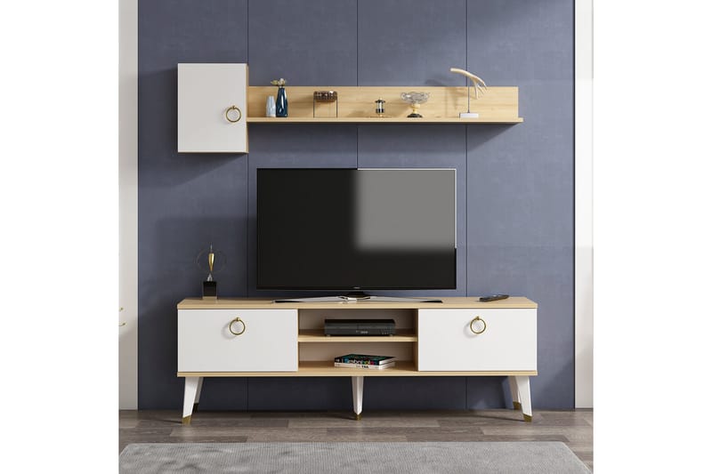 Desgrar Tv-möbelset 150x50 cm - Blå - Møbler - Mediamøbel & tv møbel - TV-møbelsett
