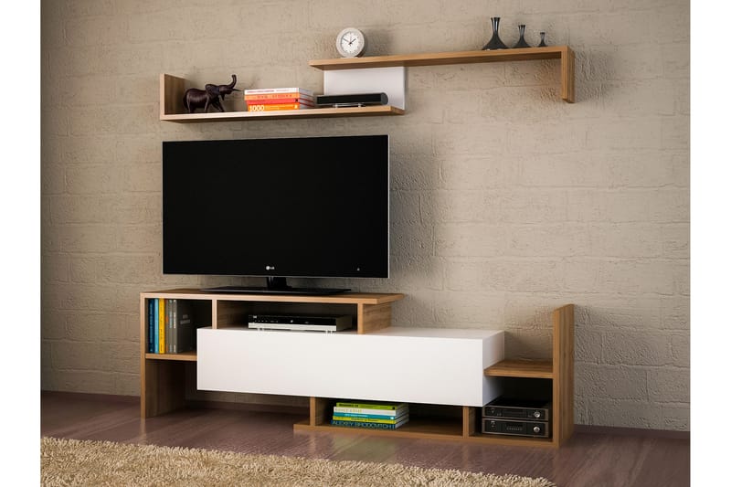 Dreamiol TV-benk med Vegghylle - Møbler - Medie- & TV-møbler - TV-møbelsett