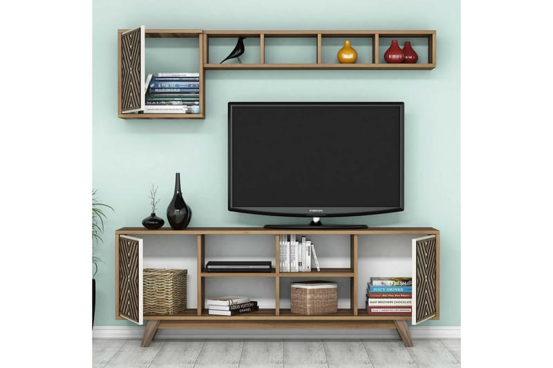 Hovdane TV-Benk 160 cm - Brun - Møbler - Medie- & TV-møbler - TV-møbelsett