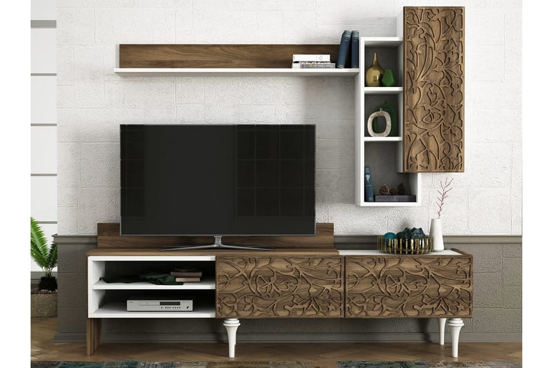 Lingvik TV-benk/Vegghylle - Møbler - Mediamøbel & tv møbel - TV-møbelsett
