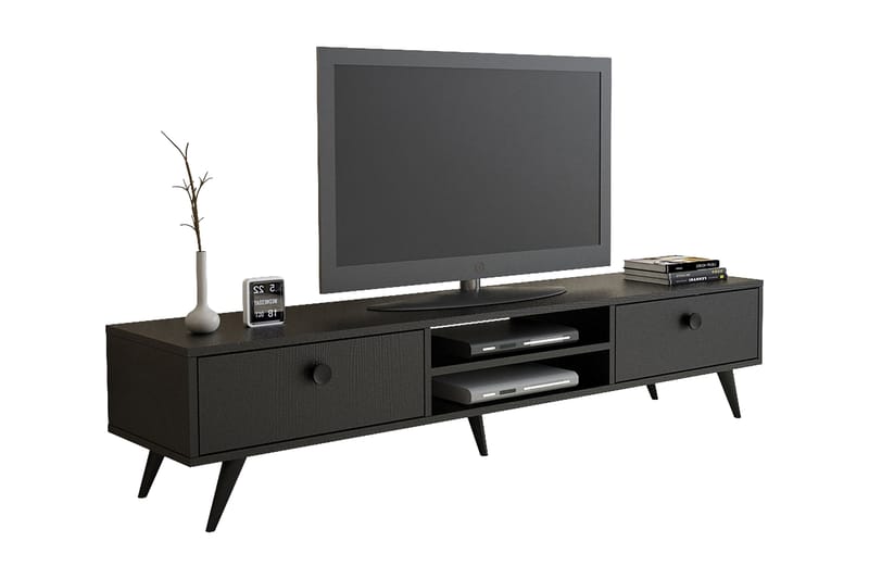 Rinorea Tv-møbelsett 174,8x38,8 cm - Svart - Møbler - Mediamøbel & tv møbel - TV-møbelsett