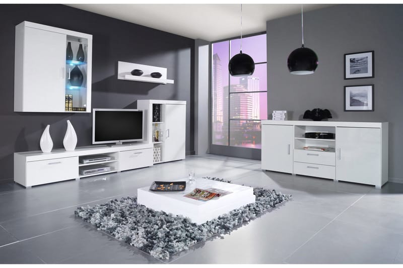 Samba TV-møbelsett - Hvit - Møbler - Mediamøbel & tv møbel - TV-møbelsett