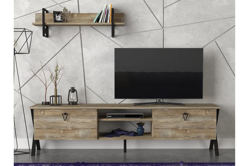 Tera Home TV-benk Kryssben - Møbler - Mediamøbel & tv møbel - TV-møbelsett