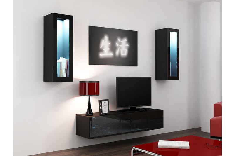 Vigo TV-møbelsett 210x40x180 cm - Møbler - Mediamøbel & tv møbel - TV-møbelsett
