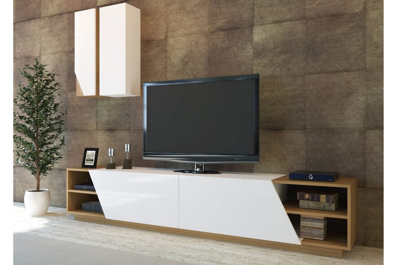 Zebrai TV-benk med Skjult Oppbevaring - Møbler - Medie- & TV-møbler - TV-benk & mediabenk