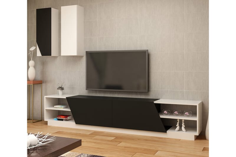Zebrai TV-benk med Skjult Oppbevaring - Møbler - Medie- & TV-møbler - TV-benk & mediabenk