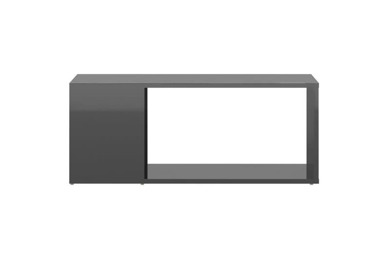TV-benk høyglans grå 80x24x32 cm sponplate - Grå - Møbler - Mediamøbel & tv møbel - TV-skap