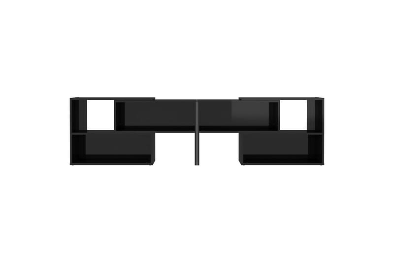 TV-benk høyglans svart 149x30x52 cm sponplate - Svart - Møbler - Medie- & TV-møbler - TV-skap
