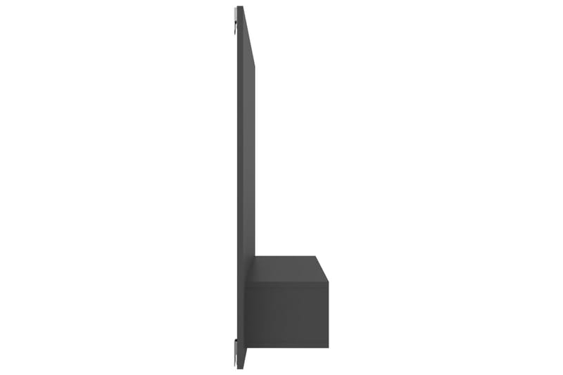 Veggmontert TV-benk grå 120x23,5x90 cm sponplate - Grå - Møbler - Medie- & TV-møbler - TV-skap