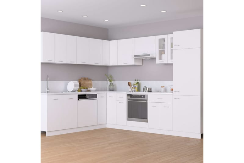 Kjøkkenskap hvit 29,5x31x60 cm sponplate - Hvit - Møbler - Oppbevaring - Oppbevaringsskap