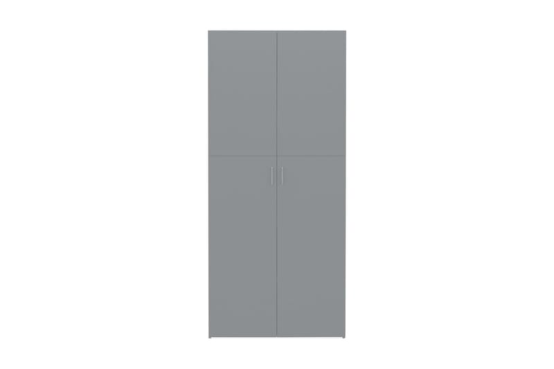 Skoskap grå 80x35,5x180 cm sponplate - Grå - Møbler - Oppbevaring - Oppbevaringsskap