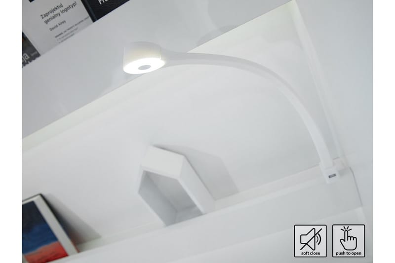Rauk Sengeskap 151 cm med LED-belysning - Møbler - Senger - Gjesteseng & ekstraseng - Skapseng