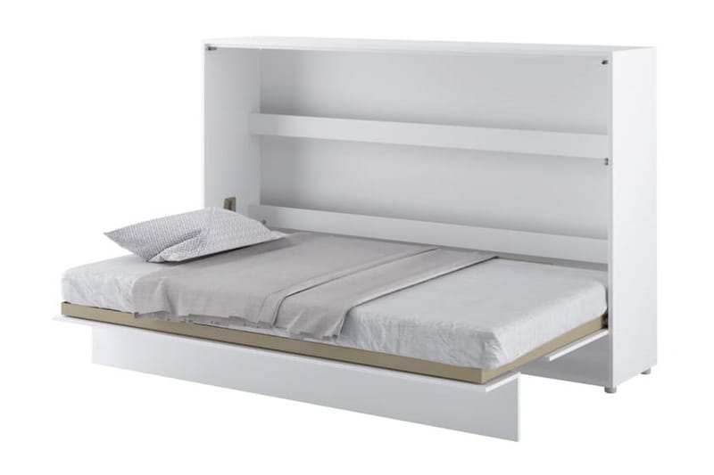 Skapseng 120x200 cm Horisontal Hvit - Bed Concept - Møbler - Senger - Gjesteseng & ekstraseng - Skapseng