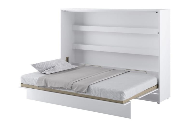 Skapseng 140x200 cm Horisontal Hvit - Bed Concept - Møbler - Senger - Gjesteseng & ekstraseng - Skapseng