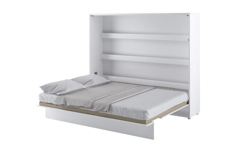 Skapseng 160x200 cm Horisontal Hvit - Bed Concept - Møbler - Senger - Gjesteseng & ekstraseng - Skapseng