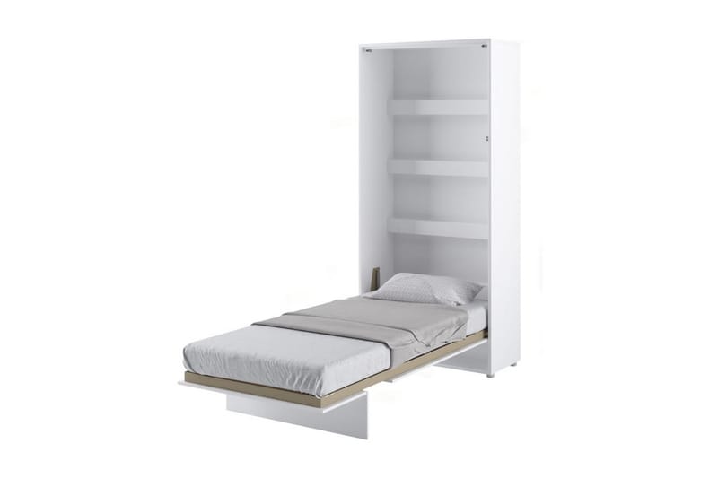Skapseng 90x200 cm Vertikal Hvit - Bed Concept - Møbler - Senger - Gjesteseng & ekstraseng - Skapseng