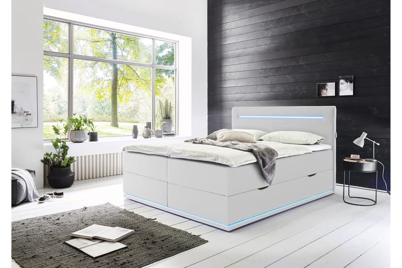 Boxspring bed 180x200 cm, Sunshine white - Møbler - Senger - Komplett sengepakke
