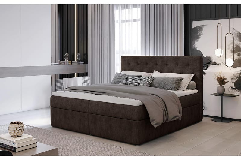 Eloree Sengepakke 160x200 cm - Brun - Møbler - Senger - Komplett sengepakke