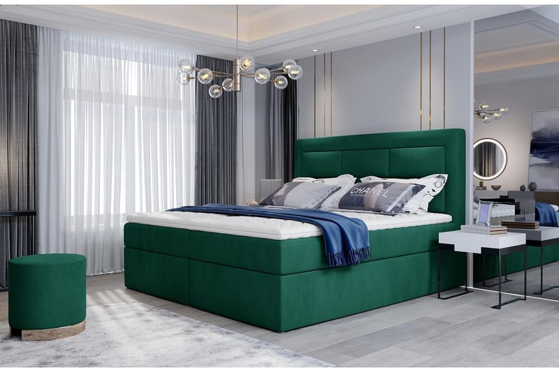 Vivera Sengepakke 160x200 cm - Grønn - Møbler - Senger - Komplett sengepakke