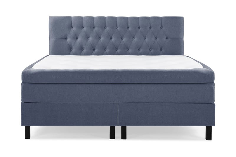 Lucky Kontinentalseng 160x200 Polyeter - Mørkeblå - Møbler - Senger - Komplett sengepakke