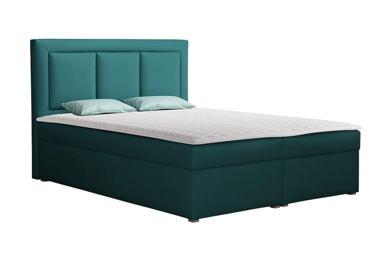 Moden Kontinentalseng 180x215 cm - Blå - Møbler - Senger - Komplett sengepakke
