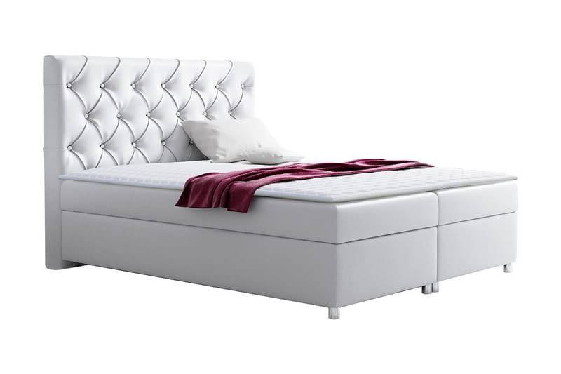 Roma Sengepakke 120x200 cm - Hvit - Møbler - Senger - Komplett sengepakke