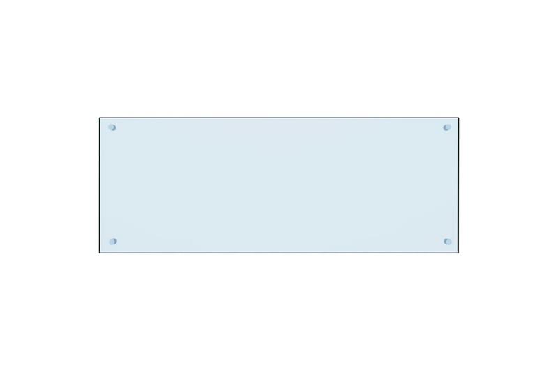 Kjøkkenplate hvit 100x40 cm herdet glass - Hvit - Møbler - Senger - Madrasser - Overmadrass
