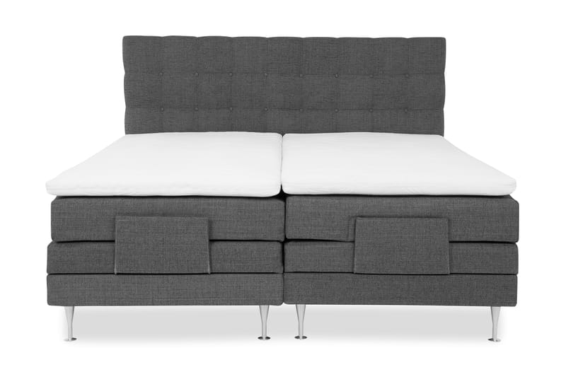 Lux Komplett Sengepakke 180x200 cm Justerbar Seng - Grå - Møbler - Senger - Regulerbar seng