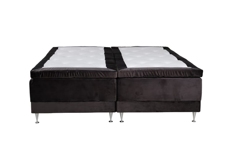 Vansbro 180 cm Medium & Solid Mørkegrå Fløyel - Mørkegrå - Møbler - Senger - Regulerbar seng