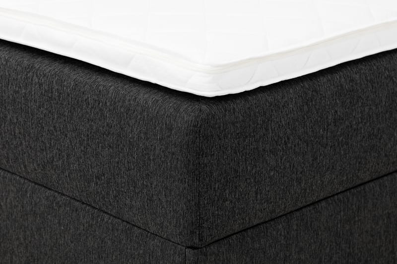 Boxy Box Bed 160x200 cm - Svart/Grå - Møbler - Senger - Senger med oppbevaring