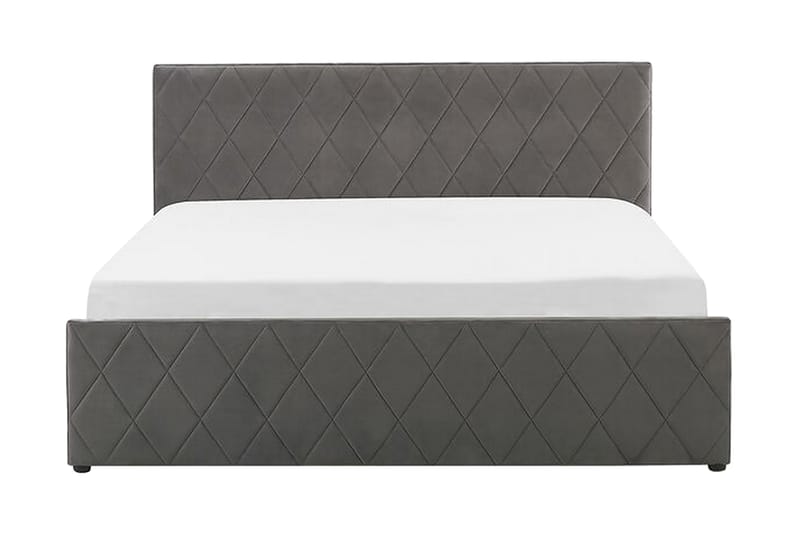 Rochefort Oppbevaringsseng 180x200 cm - Fløyel/Grå - Møbler - Senger - Regulerbar seng