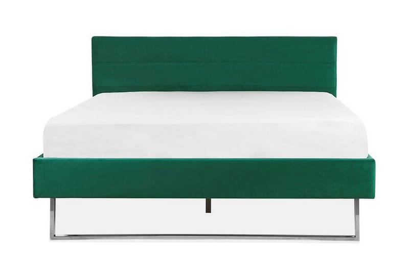Badrou Seng 160x200 cm - Grønn/Fløyel - Møbler - Senger - Sengeramme & sengestamme