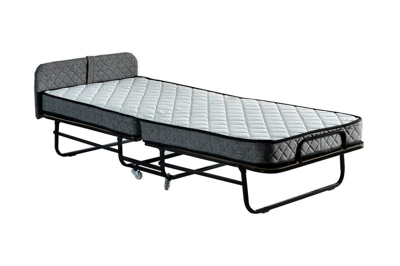 Folding Bed Hvit|Grå - Møbler - Senger - Gjesteseng & ekstraseng - Sammenleggbar seng