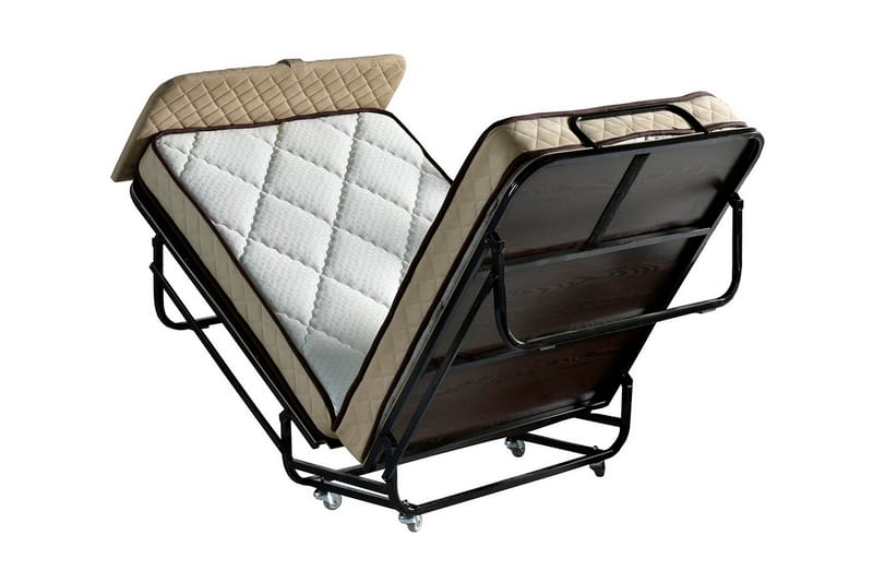 Folding Bed Hvit|Svart - Møbler - Senger - Sengeramme & sengestamme