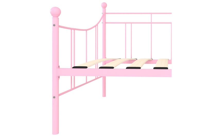 Ramme til dagseng rosa metall 90x200 cm - Møbler - Senger - Sengeramme & sengestamme