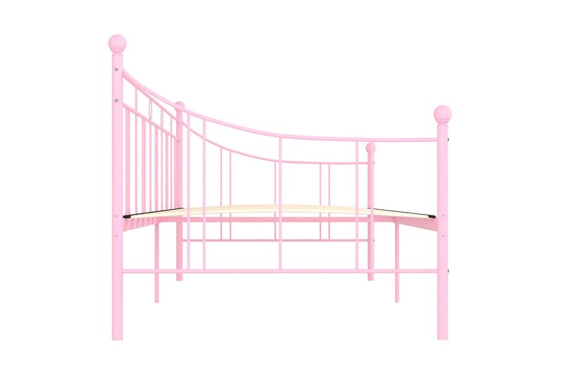 Ramme til dagseng rosa metall 90x200 cm - Møbler - Senger - Sengeramme & sengestamme